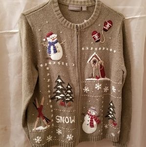 Croft & Barrow zip up sweater